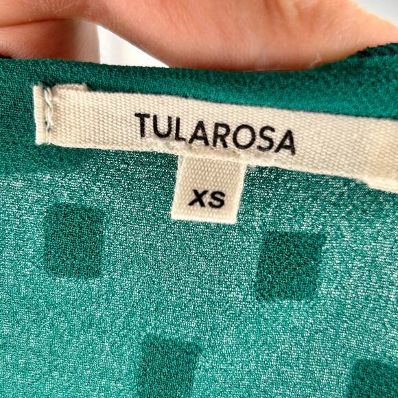 Tularosa Mabel Ruffle Top in Teal NWOT Size XS - Picture 10 of 10